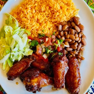 Mexican Chicken Wings Bowl